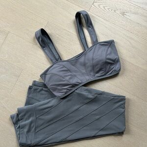 Grey/Blue Alo yoga set